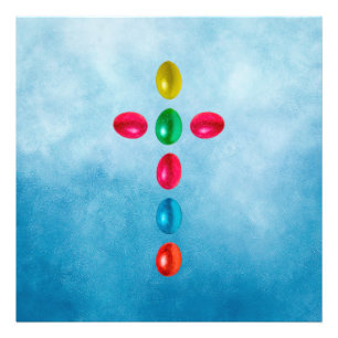 Foto Cruz de huevos de Pascua