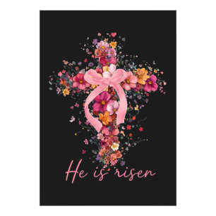 Foto Cruz floral 'Él ha resucitado'