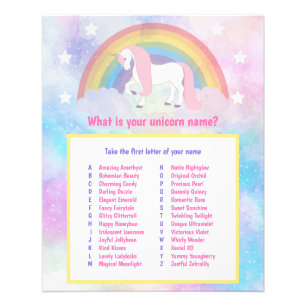 Foto ¿Cuál es el nombre de tu unicornio?