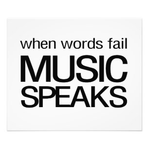 Foto Cuando la música del fall de las palabras habla