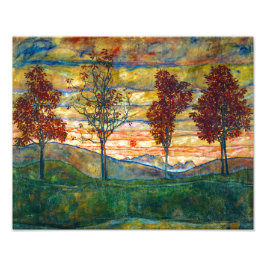 Foto Cuatro árboles | Egon Schiele |