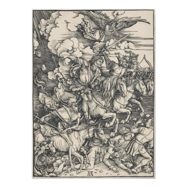Foto Cuatro jinetes del Apocalipsis de Durer (Frente)