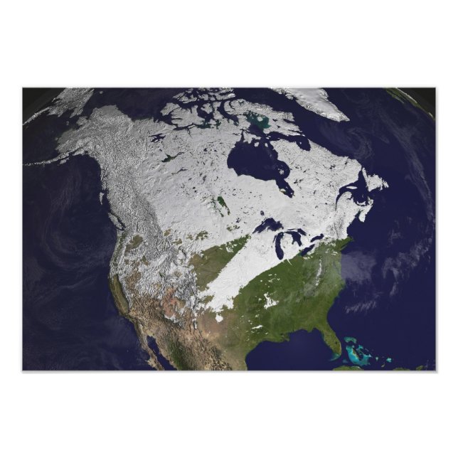 Foto Cubierta de nieve en el hemisferio norte (Frente)