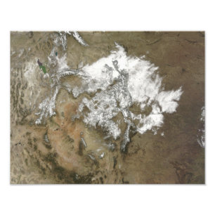 Foto Cubiertas de nieve las montañas rocosas en estado