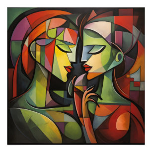 Foto Cubismo femenino Resumen de arte