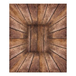 Foto Cubo de madera abstracta