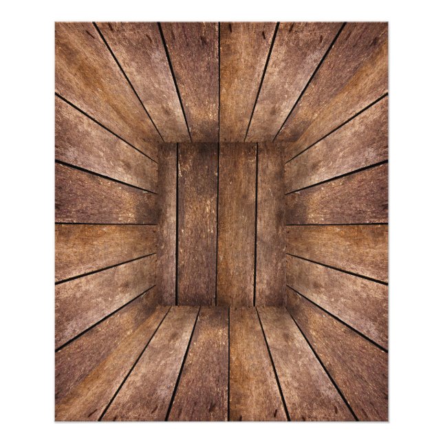 Foto Cubo de madera abstracta (Frente)