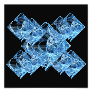 Foto Cubos azules de hielo