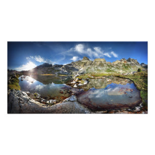 Foto Cuenca del Lago Ediza Superior bajo los Minarets -