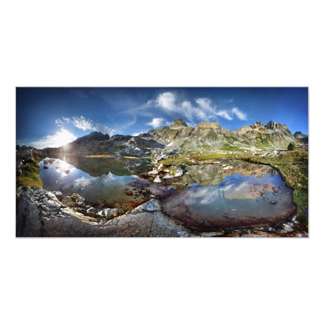Foto Cuenca del Lago Ediza Superior bajo los Minarets - (Frente)