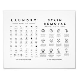 Foto Cuidado de guía de símbolos de lavado con eliminac