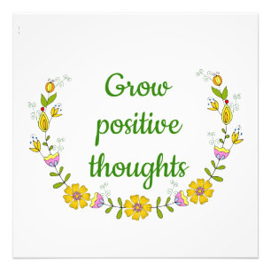 Foto Cultiva flores de pensamientos positivos