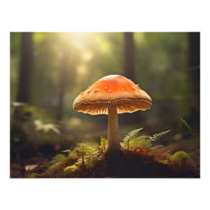 Foto Cultivando champiñones en el bosque