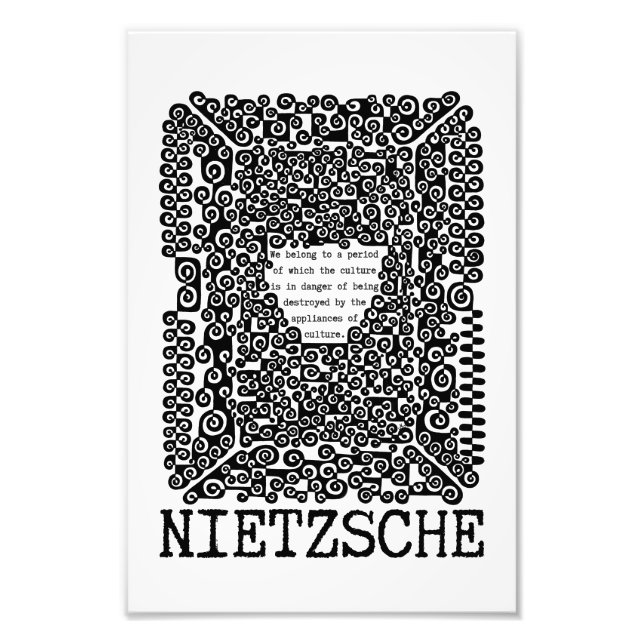 Foto CULTURA está en peligro la filosofía cita Nietzsch (Frente)