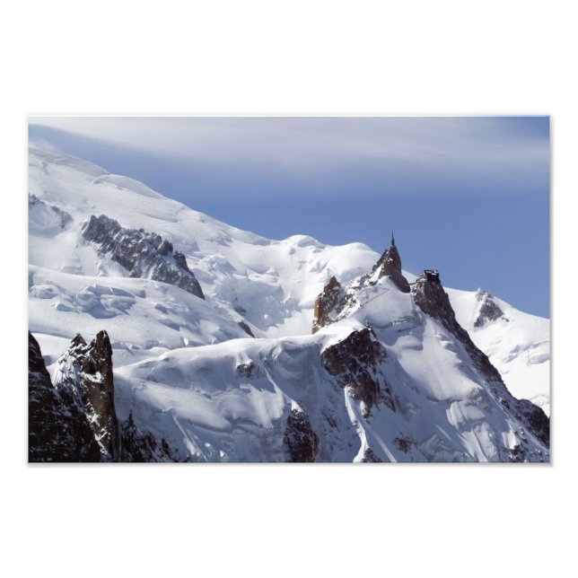 Foto Cumbre del Mont Blanc y L'Aiguille Du Midi (Frente)