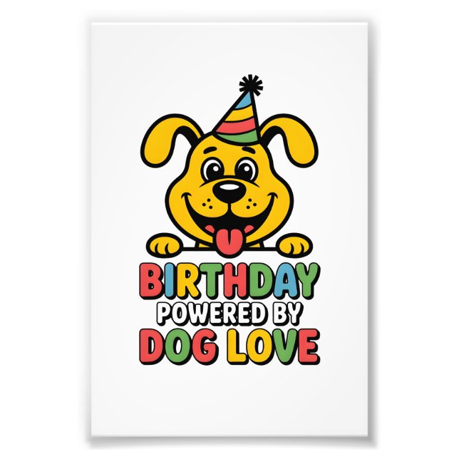 Foto Cumpleaños impulsado por el amor perruno (Frente)