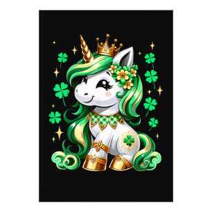 Foto Cunicornio lindo Trébol Día de San Patricio
