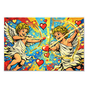 Foto Cupidos del Amor al Estilo Pop Art