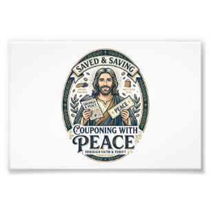 Foto Cupón de Jesús Camiseta Frugal de Oferta Fe Diseño