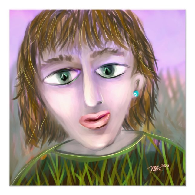 Foto Curiosidad Esmeralda ~ Retrato Femenino Moderno en (Frente)