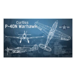 Foto Curtiss P-40 Warhawk Blueprint
