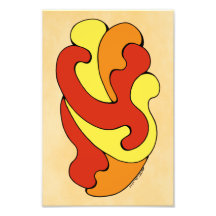 Curvas de abrazo (amarillo, rojo, Naranja)