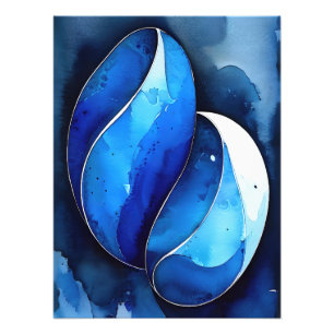 Foto Curvas marinas de cobalto