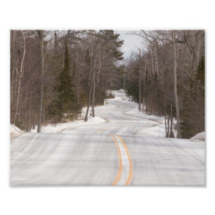 Foto Curvy Road Winning a través del condado de Door
