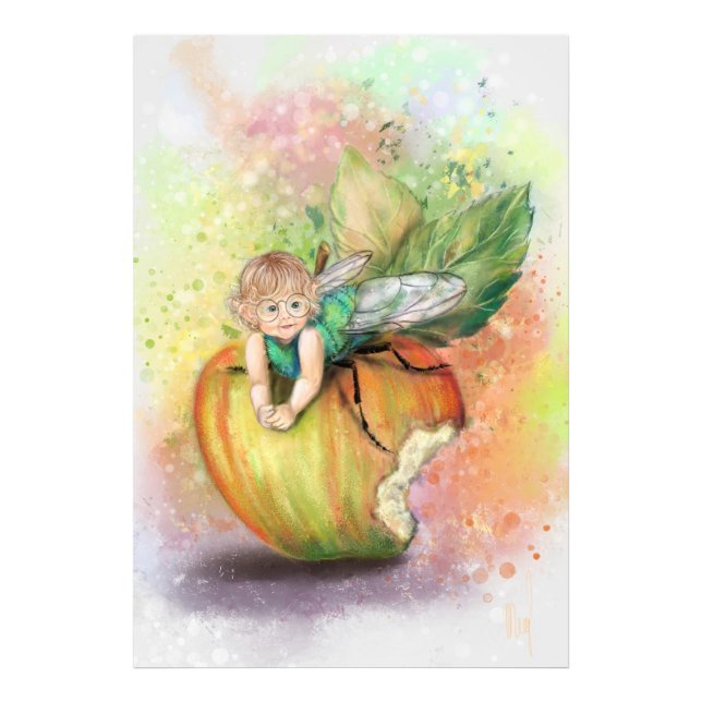 Foto Cute Baby Bee Funny Poster Art (Frente)