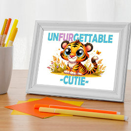 Foto Cute inolvidable juego de palabras divertido. Tigr
