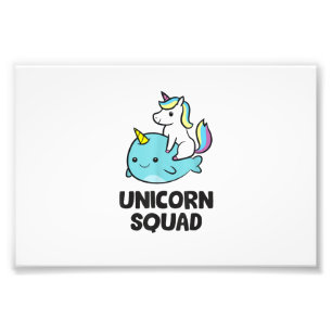 Foto Cute Narwhal Unicorn Squad Divertido Unicornio Y N