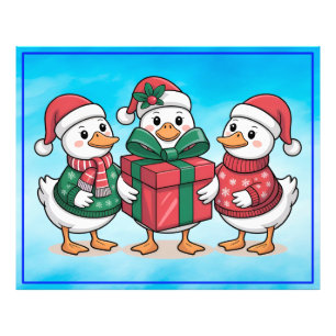 Foto Cute Navidades Ducks Personalizado Art-68105