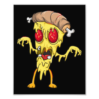 Foto Cute Zombie Pizza Slice