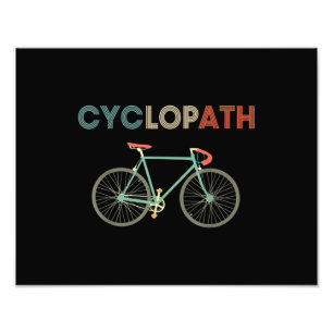 Foto Cyclopath Funny Bicycle Cyclist Humor