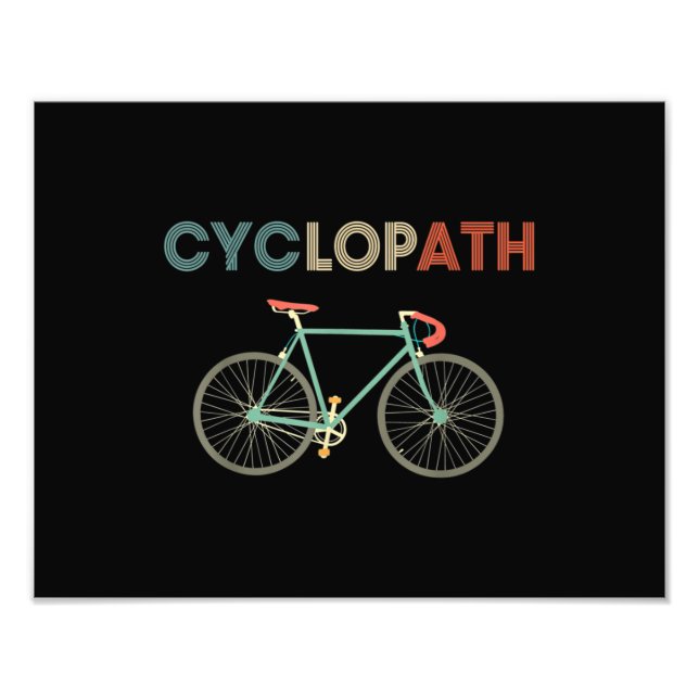 Foto Cyclopath Funny Bicycle Cyclist Humor (Frente)