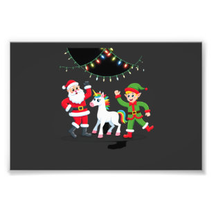 Foto Dabbing Santa Elfo Unicornio Navidad Niños Hombres