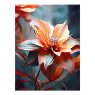 Foto Dahlia surrealista en flor