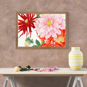 Foto Dahlias japonesas vintage
