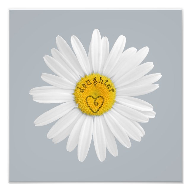 Foto Daisy Flower For Daughter Art Personalizar Backgro (Frente)