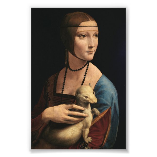 Foto Dama con un Ermio por Leonardo da Vinci (Frente)