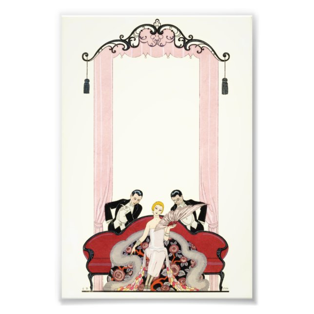 Foto Dama elegante en París Art Deco (Frente)