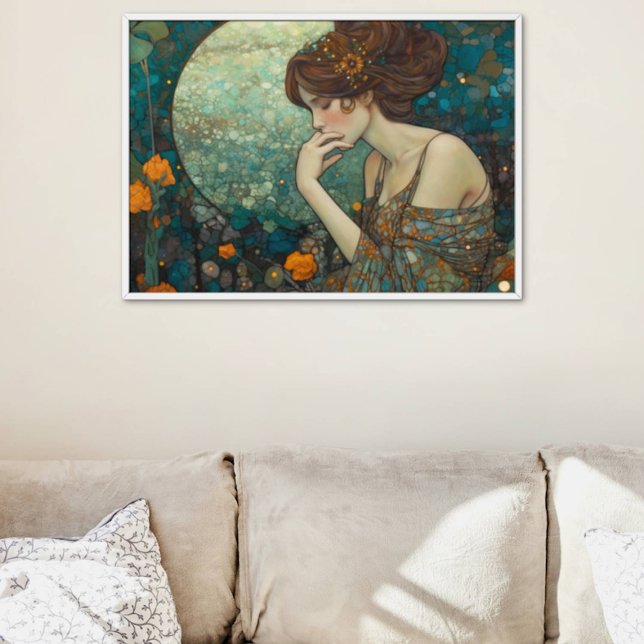 Foto Dama mística de Art Nouveau en Ámbar y Verde azula (Subido por el creador)