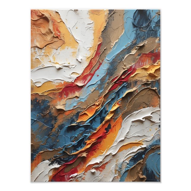 Foto Danza cósmica: Una sinfonía de texturas y colores (Frente)