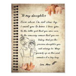 Foto Daughter Gift   Carta A Mi Hija De Mamá