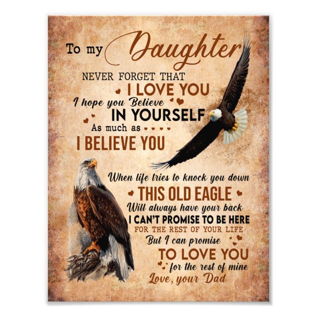 Foto Daughter Gift | Carta A Mi Hija De Papá (Frente)