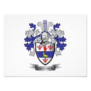 Foto Davidson Family Crest Coat of Arms