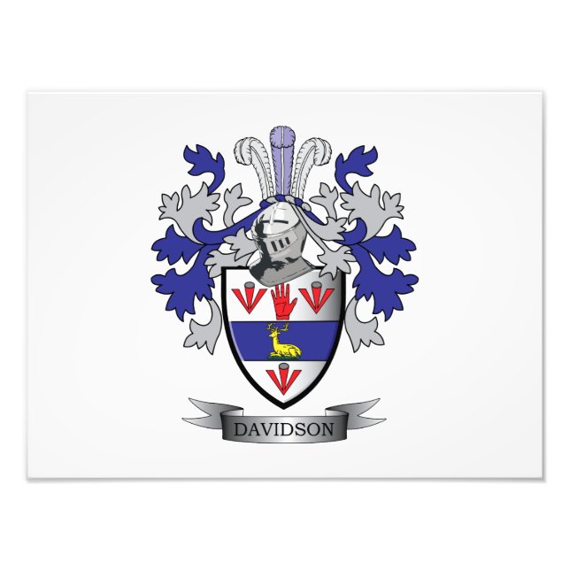 Foto Davidson Family Crest Coat of Arms (Frente)
