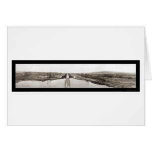 Foto de 1913 de los cerramientos del canal de Pana