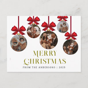 Foto de adorno de familia de Navidad moderna elega