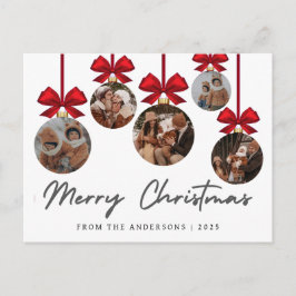 Foto de adorno de familia de Navidad moderna elega